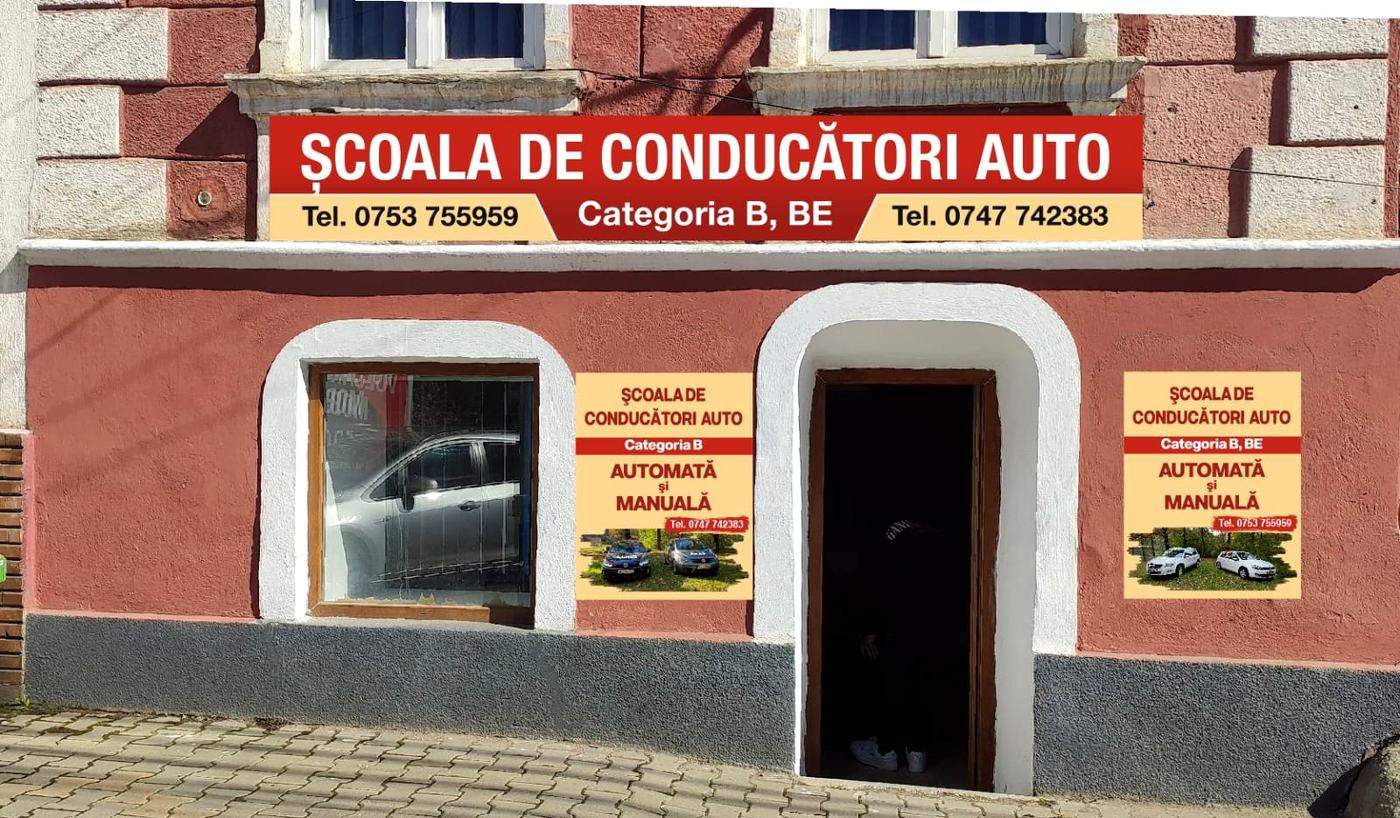 Biroul școlii de conducători auto din Reghin: categoria B, automată și manuală